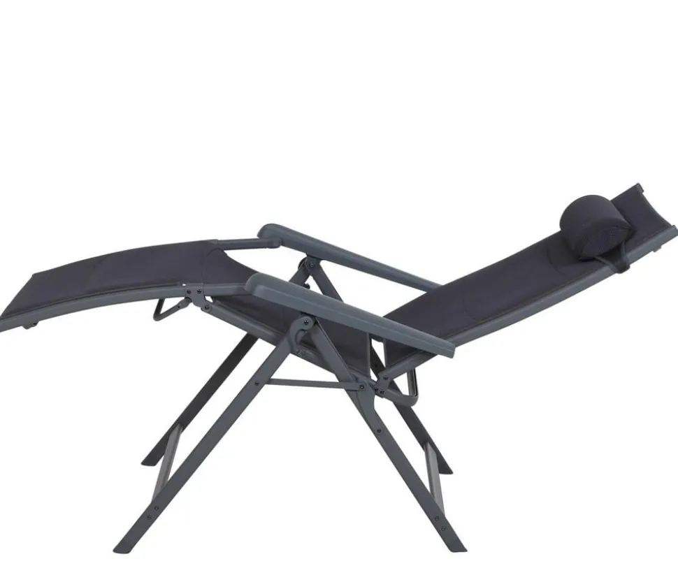 Siena Garden Camping Relaxstuhl XL Premium, anthrazit