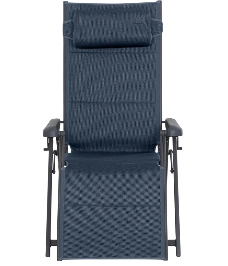 Siena Garden Camping Relaxstuhl XL Premium, blau