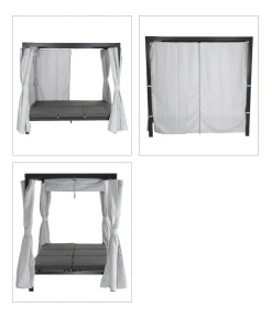 Siena Garden Loungebett Waikiki, ca. B150/H200/T206 cm