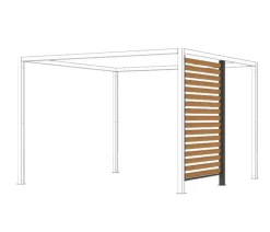 Siena Garden Schattenmanufaktur® Pergola Blende Holzoptik