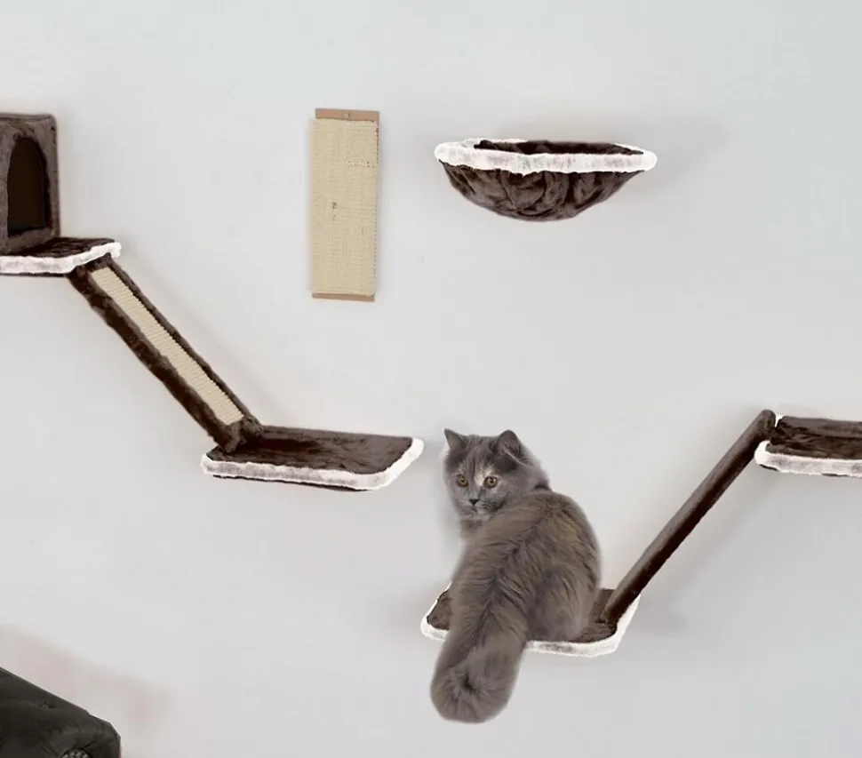 Silvio Design Katzen-Kletterwand, 8-teilig