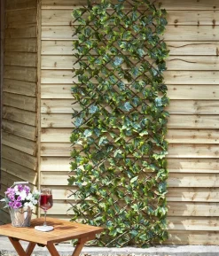 Smart Garden Holz-Spalier mit Kunststoffblättern, ca. B60/H180/T8 cm