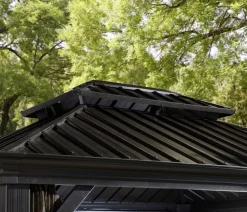 Sojag Outdoor-Pavillon Messina 1012, inkl. Moskitonetz anthrazit, ca. B363/H291,5/T298 cm