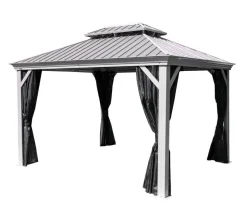 Sojag Outdoor-Pavillon Messina 1216, inkl. Moskitonetz champagner, ca. B483/H307,1/T363 cm