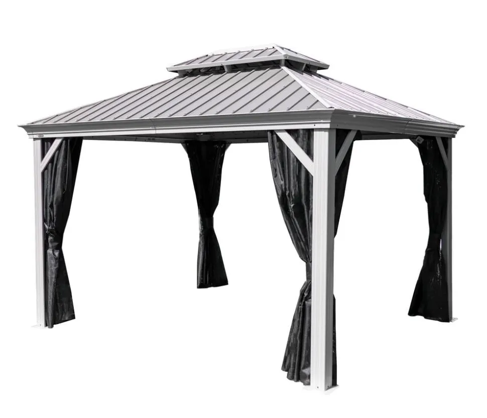 Sojag Outdoor-Pavillon Messina 1216, inkl. Moskitonetz champagner, ca. B483/H307,1/T363 cm