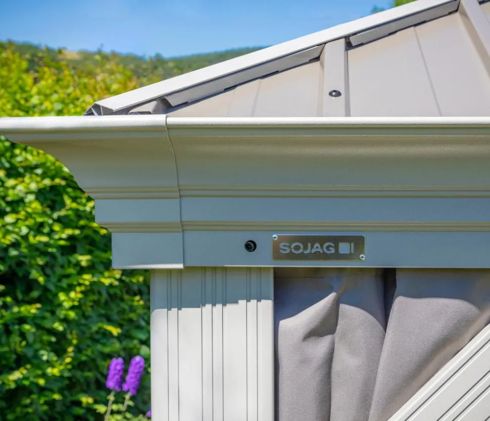 Sojag Outdoor-Pavillon Messina 1216, inkl. Moskitonetz champagner, ca. B483/H307,1/T363 cm