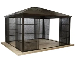 Sojag Pavillon Castel 12x14, inkl. Sonnenschutz, ca. B427,08/H296,28/T362,08 cm