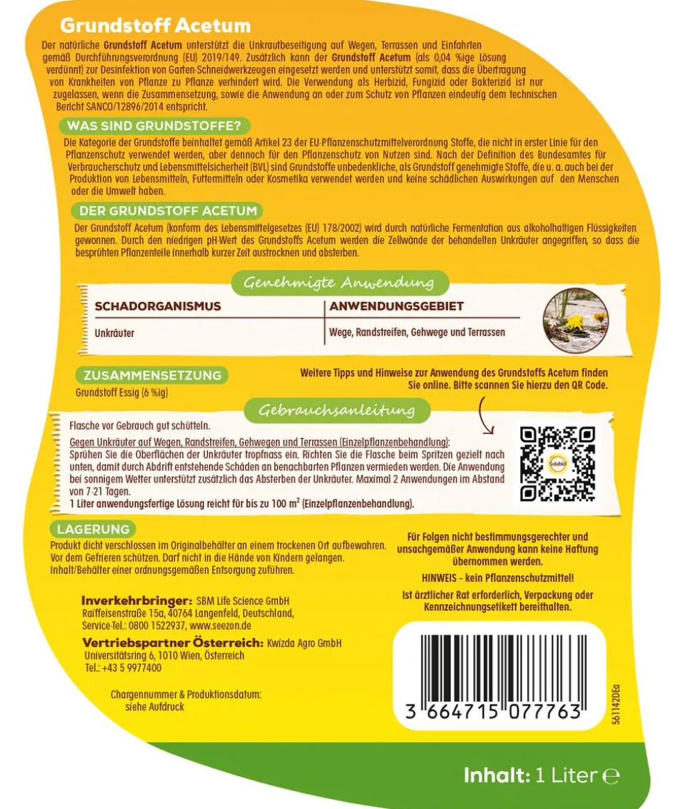 Solabiol® Grundstoff Acetum Spray, flüssig, 1 l