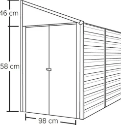 Spacemaker Anlehngerätehaus