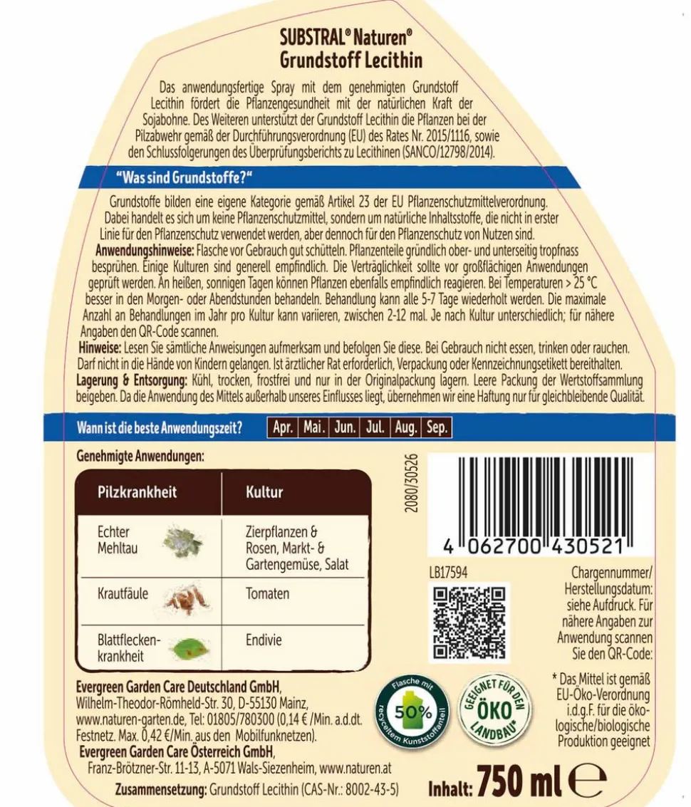Substral® Naturen® Grundstoff Lecithin, 750 ml