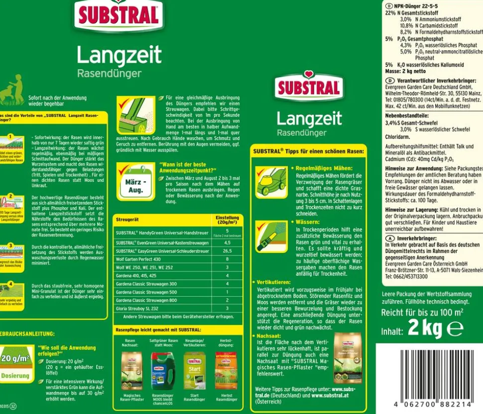 Substral® Rasendünger mit Langzeitwirkung
