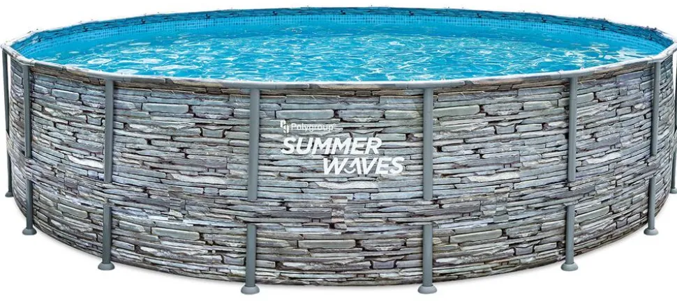 Summer Waves Elite Frame Pool Steinoptik