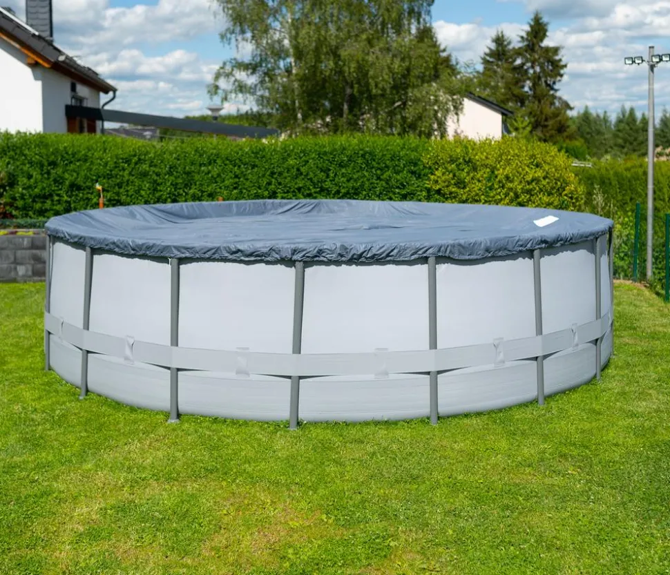 Summer Waves Frame Pool, anthrazit, rund