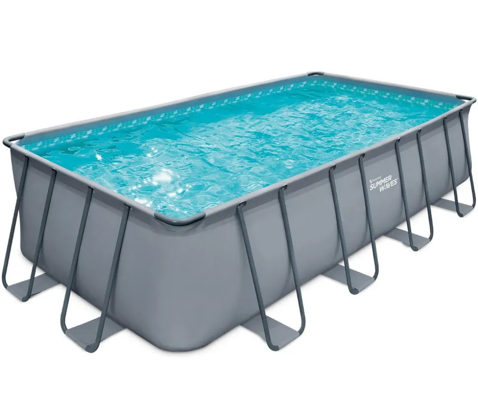 Summer Waves Frame Pool, anthrazit