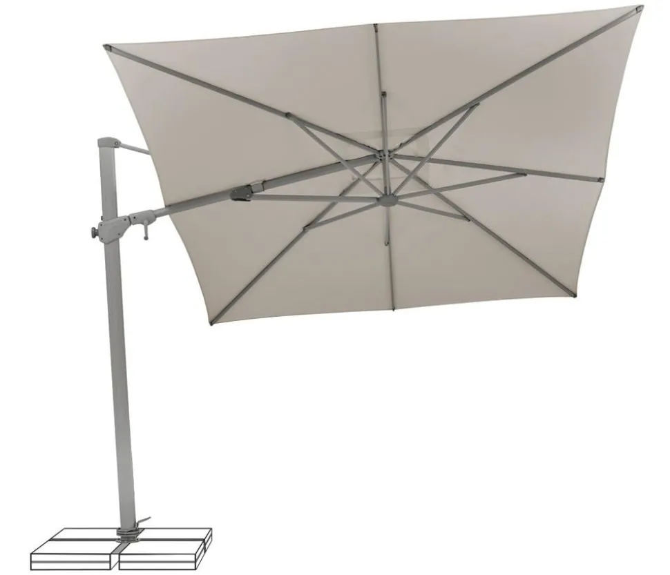 Suncomfort by Glatz Ampelschirm Varioflex, rechteckig, ca. B330/T270 cm
