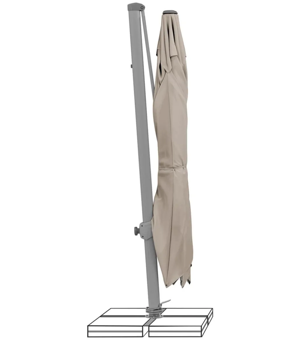 Suncomfort by Glatz Ampelschirm Varioflex, rechteckig, ca. B330/T270 cm