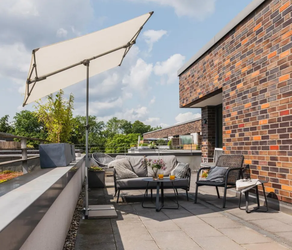 Suncomfort by Glatz Balkonschirm Flex Roof, rechteckig, ca. B195/T140 cm