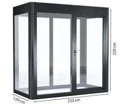 SunElements Gewächshaus SunGarden Infinity, AC Klar