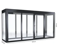SunElements Gewächshaus SunGarden Infinity, AC Klar