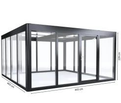 SunElements Gewächshaus SunGarden Infinity, AC Klar