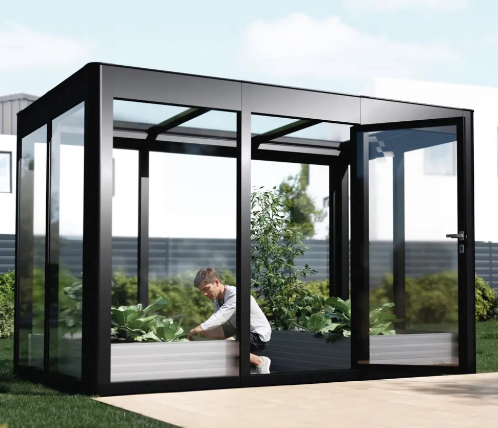 SunElements Gewächshaus SunGarden Infinity, AC Klar