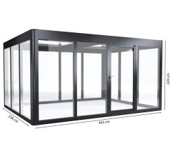 SunElements Gewächshaus SunGarden Infinity, AC Klar