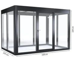 SunElements Gewächshaus SunGarden Energy, AC/DGM 40 %