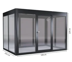 SunElements Gewächshaus SunGarden Modern, AC