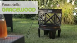 tepro Feuerstelle/ Feuerkorb Gracewood, ca. Ø42/H53 cm