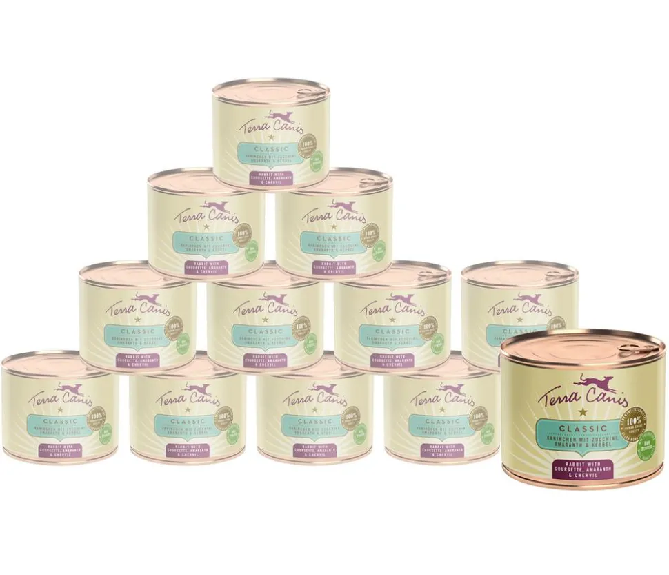 Terra Canis Nassfutter für Hunde Adult Menü, 12 x 200 g