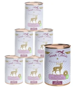 Terra Canis Nassfutter für Hunde Senior, 6 x 400 g