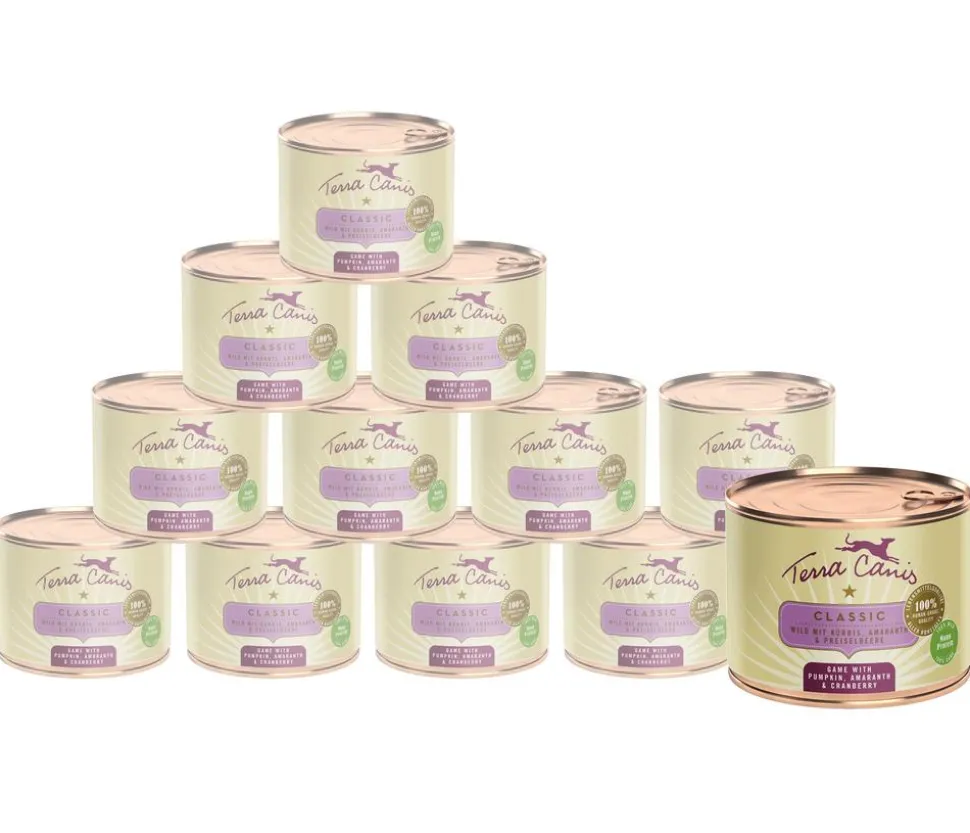 Terra Canis Nassfutter für Hunde Adult Menü, 12 x 200 g