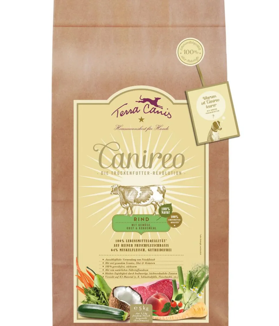 Terra Canis Trockenfutter für Hunde Canireo, Rind
