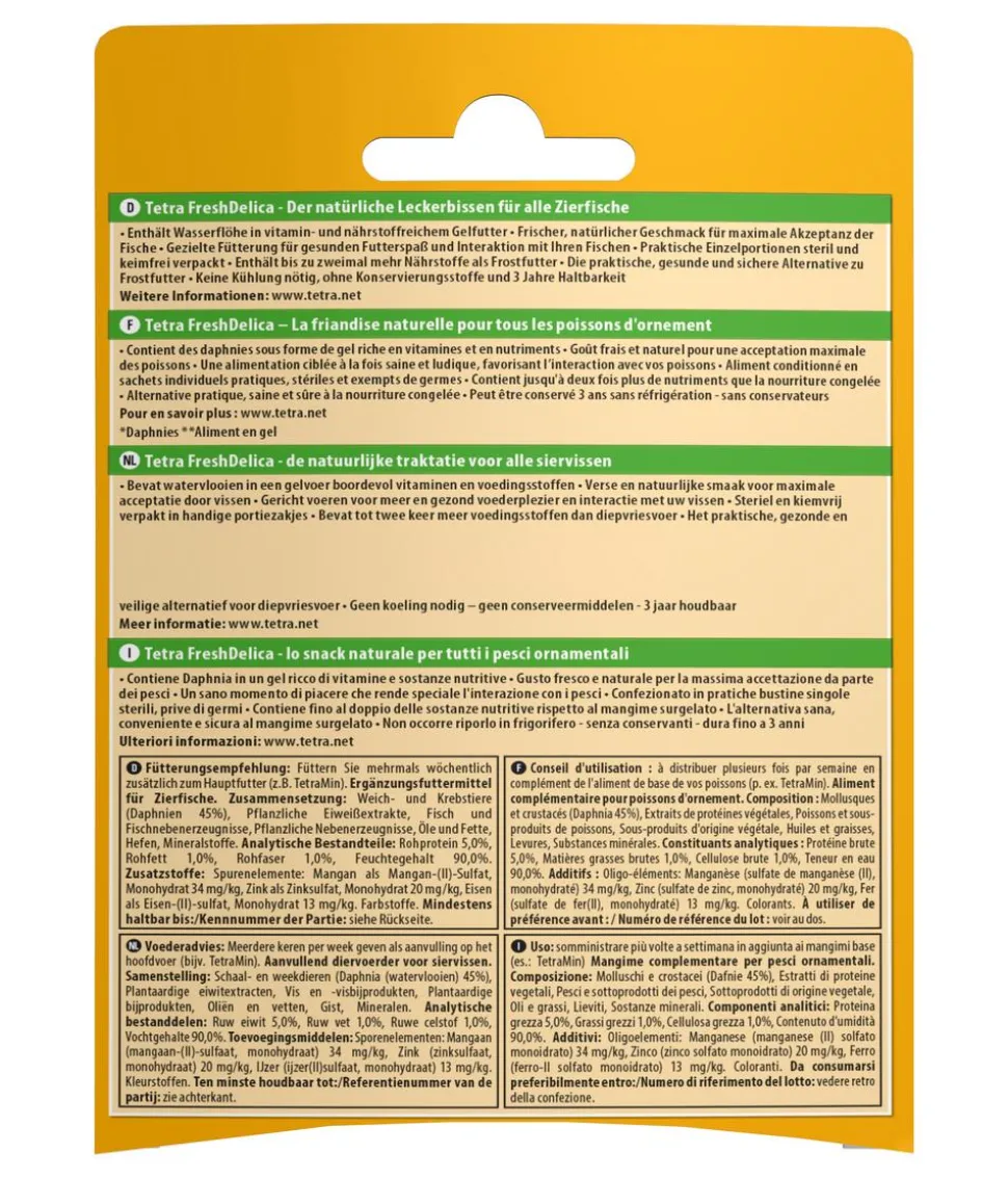 Tetra Fischfutter FreshDelica Daphnia, 48 g