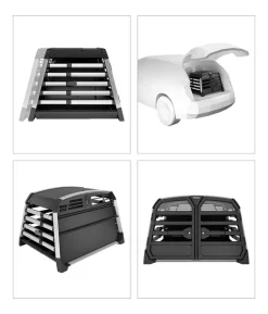 THULE® Allax Double M Hundetransportbox, ca. B93/H65/T77-82 cm
