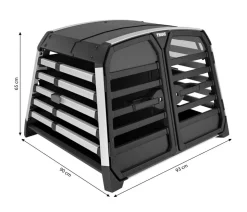 THULE® Allax Double M Hundetransportbox, ca. B93/H65/T77-82 cm