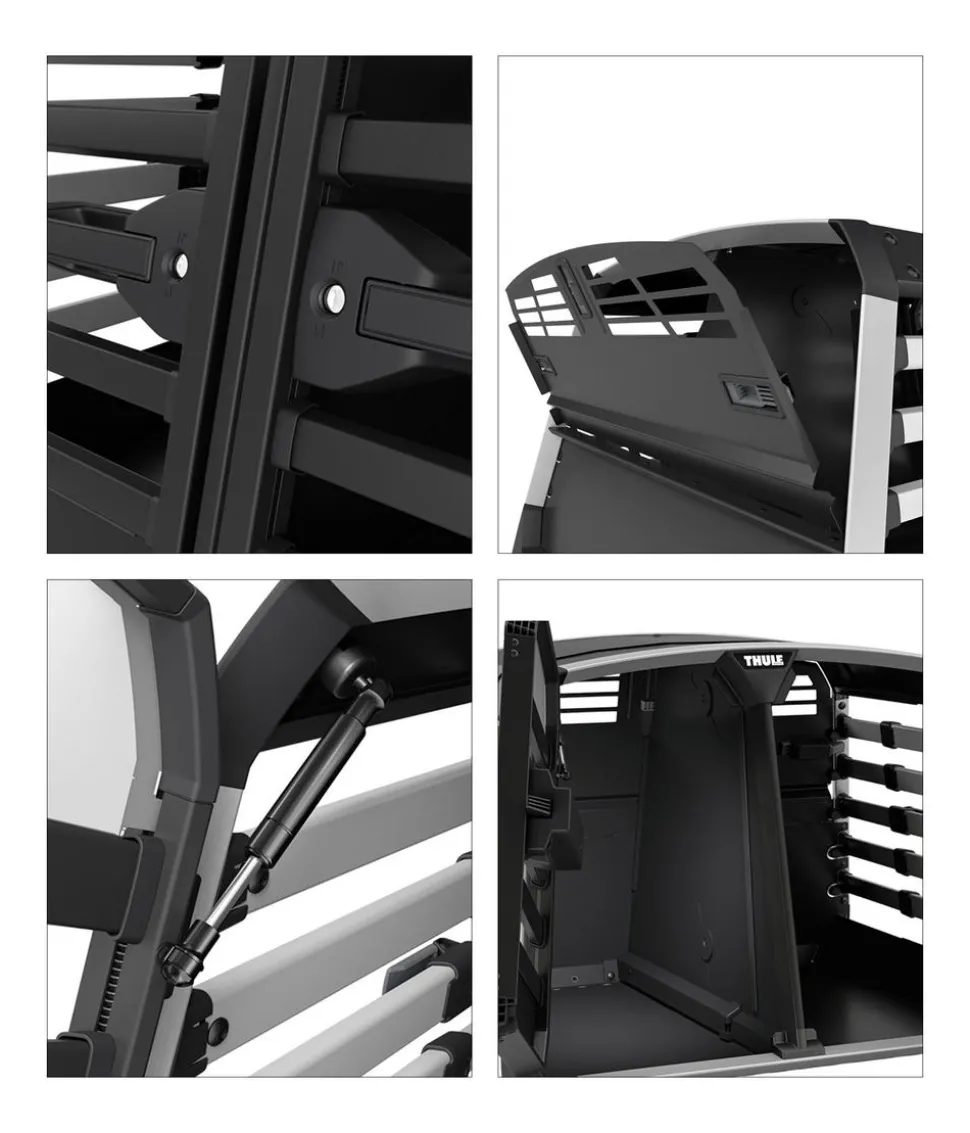 THULE® Allax Double M Hundetransportbox, ca. B93/H65/T77-82 cm