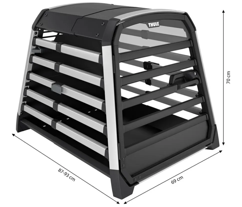 THULE® Allax L Compact Hundetransportbox, ca. B69/H70/T87-93 cm