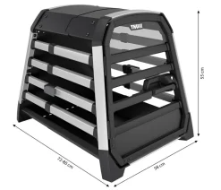 THULE® Allax S Hundetransportbox, ca. B58/H55/T72-80 cm