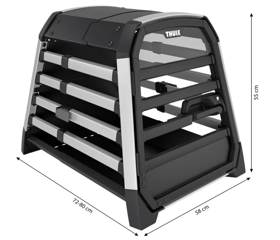 THULE® Allax S Hundetransportbox, ca. B58/H55/T72-80 cm
