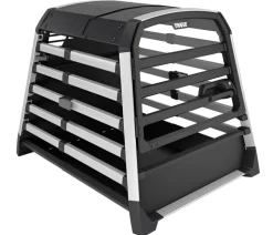 THULE® Allax threshold compatible L Compact Hundetransportbox für Fahrzeuge mit Ladekante, ca. B69/H70/T87-93 cm