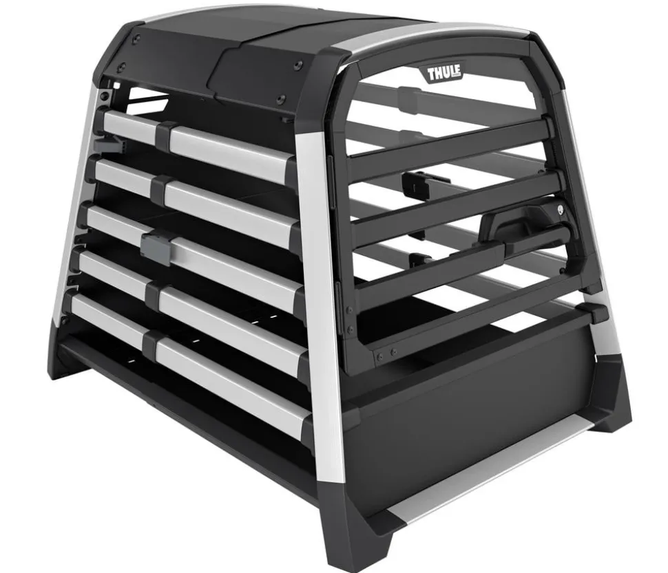 THULE® Allax threshold compatible M Hundetransportbox für Fahrzeuge mit Ladekante, ca. B65/H65/T82-90 cm
