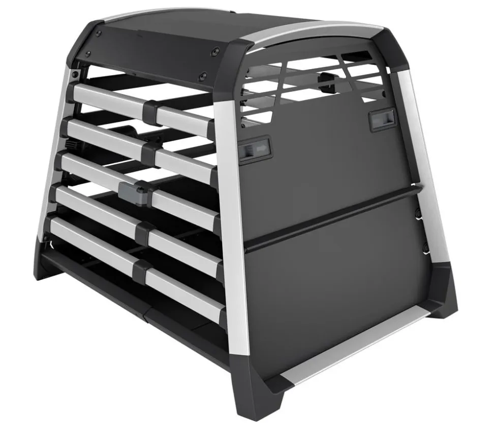 THULE® Allax threshold compatible M Hundetransportbox für Fahrzeuge mit Ladekante, ca. B65/H65/T82-90 cm