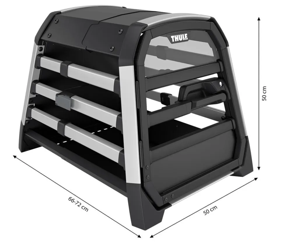THULE® Allax XS Hundetransportbox, ca. B50/H50/T66-72 cm