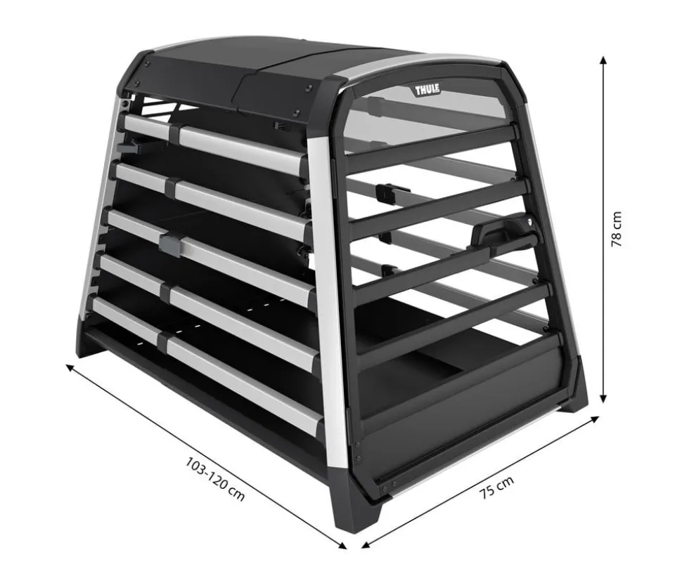 THULE® Allax XXL Hundetransportbox, ca. B75/H78/T103-120 cm