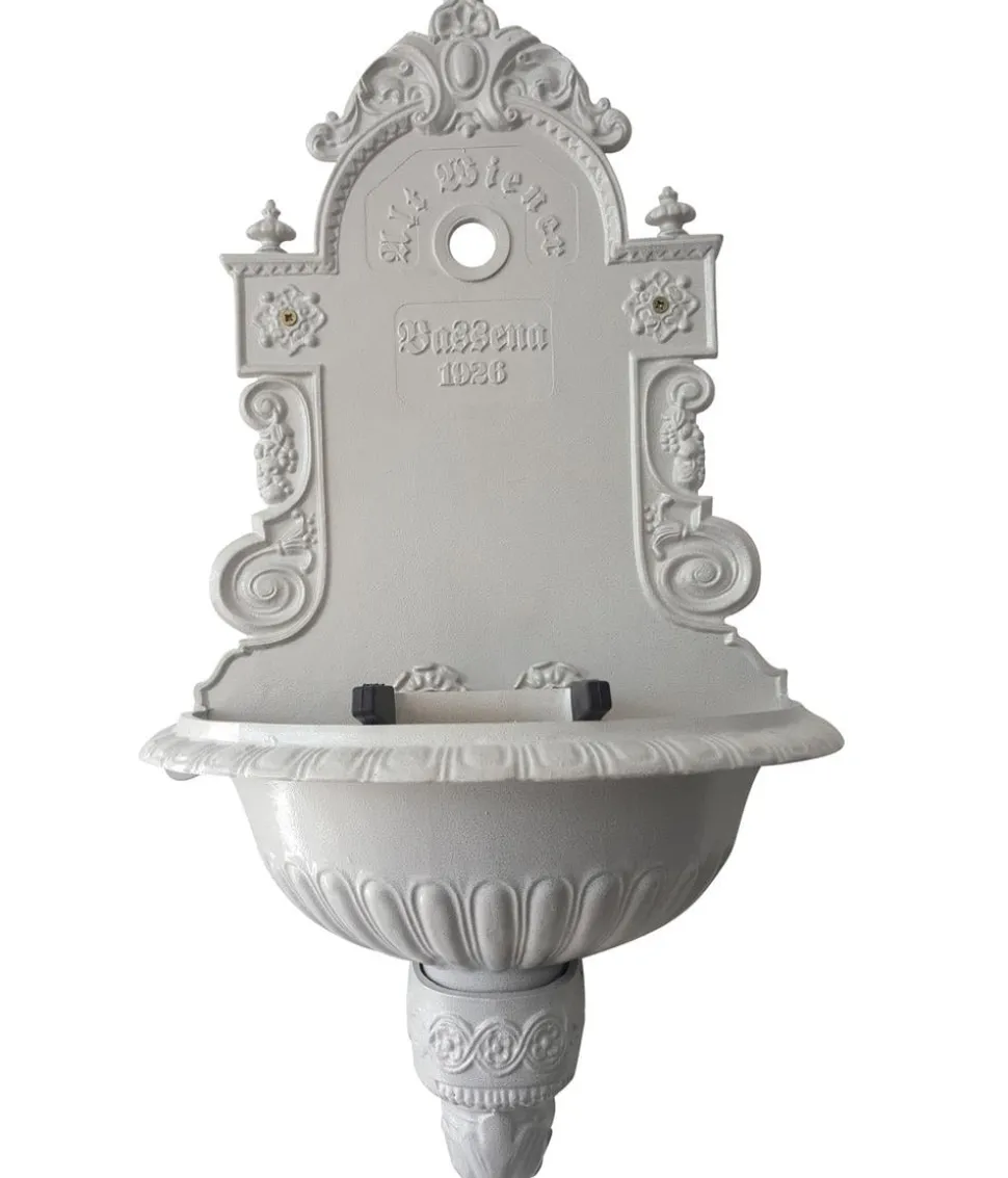 Tomco Aluminium-Wandbrunnen Wiener Bassena, ohne Hahn, ca. 87 cm