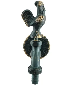 Tomco Messing-Wasserhahn Hahn 1/2, mit Rosette