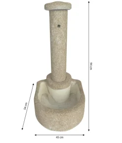 Tomco Stein-Gartenbrunnen Rhodos, ca. H94 cm