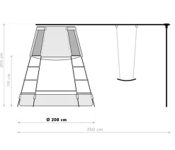TP Toys Klettergerüst Move, ca. B350/H203/T119 cm