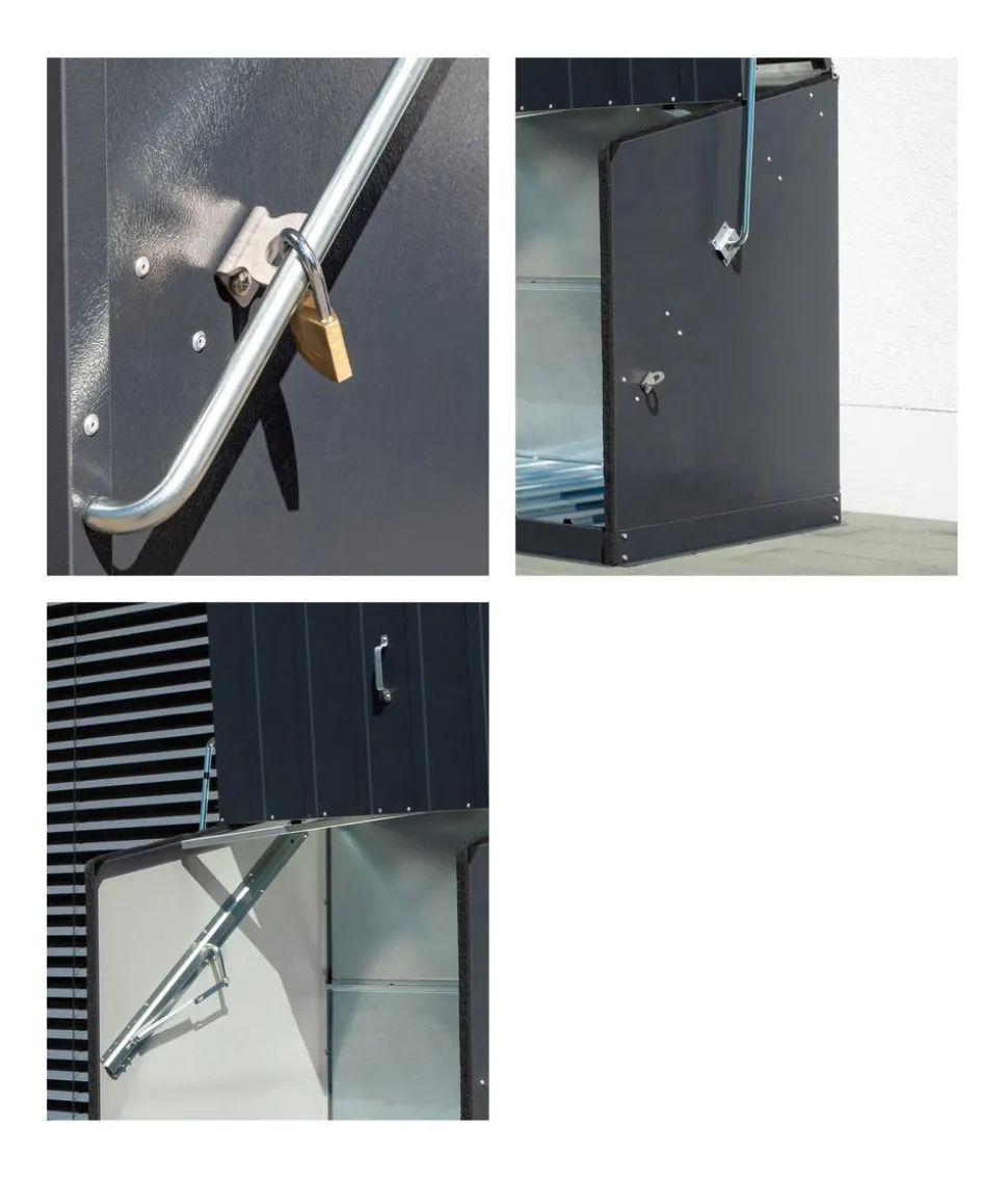 Trimetals Fahrradbox Stowaway, ca. B138/H113/T89 cm